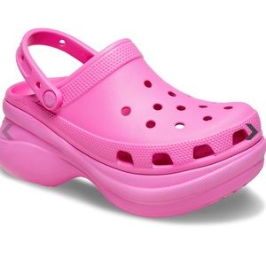 Pink Crocs classic bar clog size w6